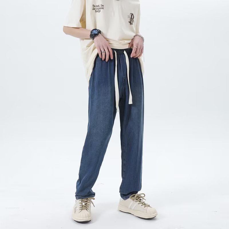 Quần Jeans Nam Dáng Rộng Phong Cách Thời Trang Mùa Hè 2023 Mới