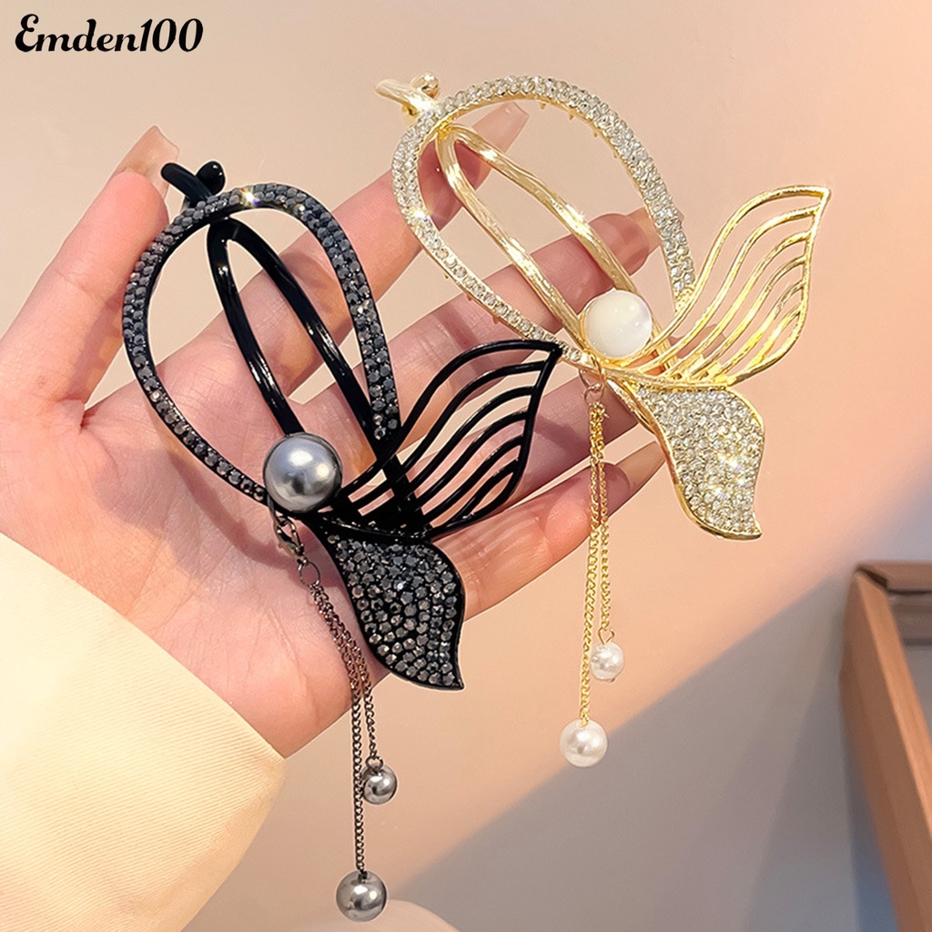 Kẹp Tóc Hình Đuôi Cá Đính Ngọc Trai Giả Thời Trang