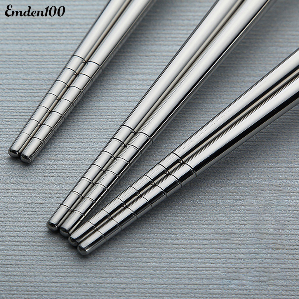 Set 10 Đôi Đũa Vuông Bằng Thép Không Gỉ