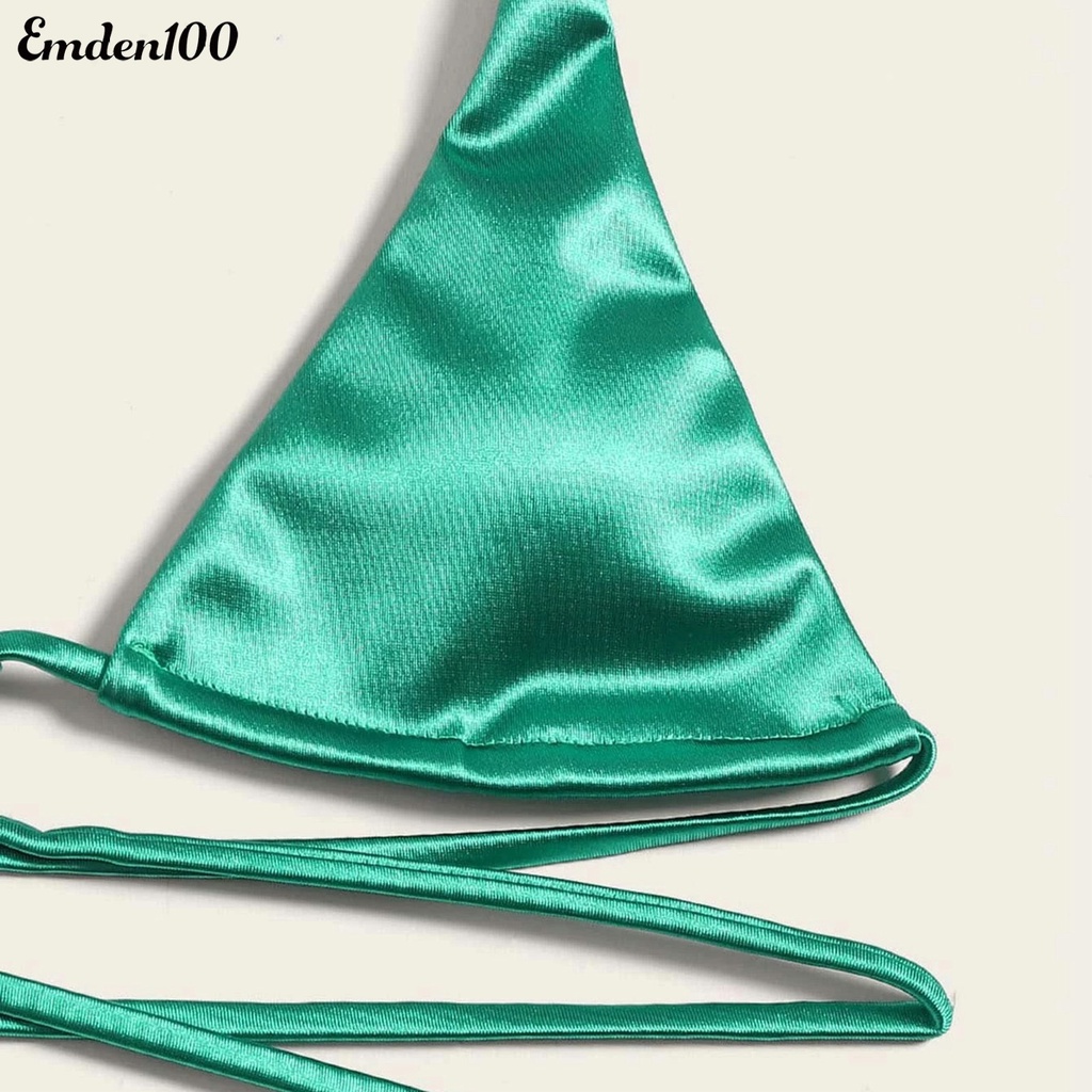 Bộ Bikini 2 Mảnh Màu Sắc Thời Trang Gợi Cảm Cho Nữ