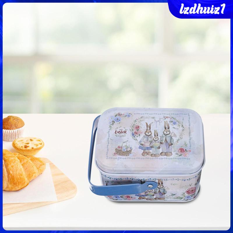 Hộp Thiếc Mạ Thiếc Đựng Kẹo Hình Trứng Phục Sinh Sáng Tạo