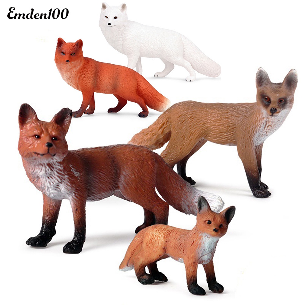 Mô Hình Cáo Hoang Dã Sinh Động Trang Trí Đa Dụng