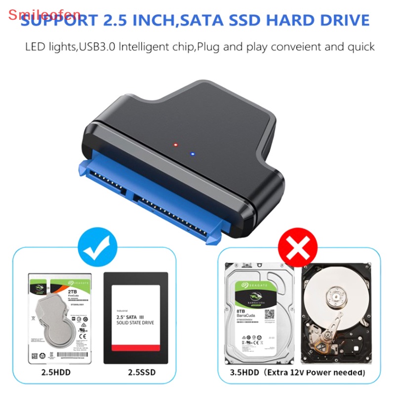 Adapter Chuyển Đổi Ổ Cứng Sata Sang USB 3.0 Sata 22pin Mới