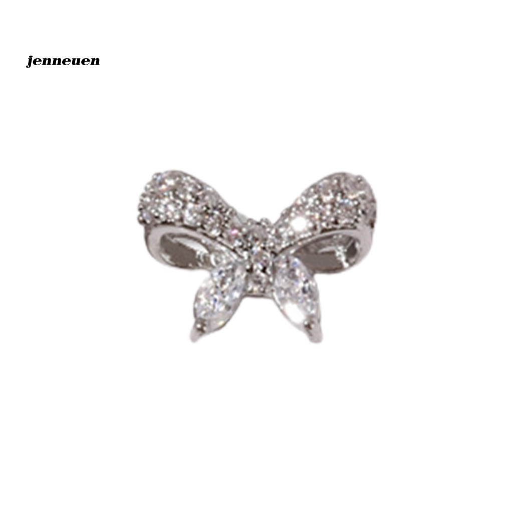 Phụ Kiện Trang Trí Móng Tay Bằng Hợp Kim Đính Đá Zircon Thời Trang Dành Cho Nữ