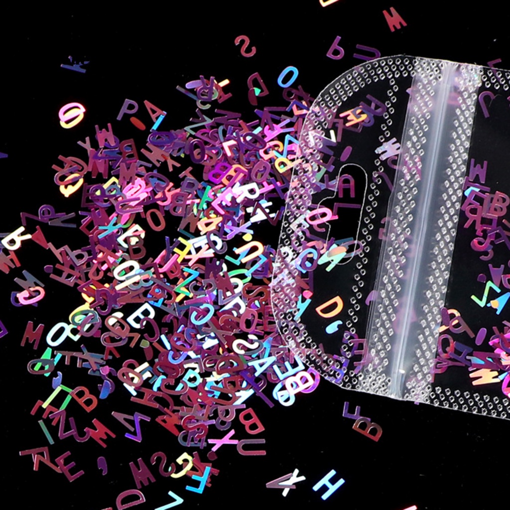 1 Túi Sequin Lấp Lánh Dùng Trang Trí Móng Tay An Toàn