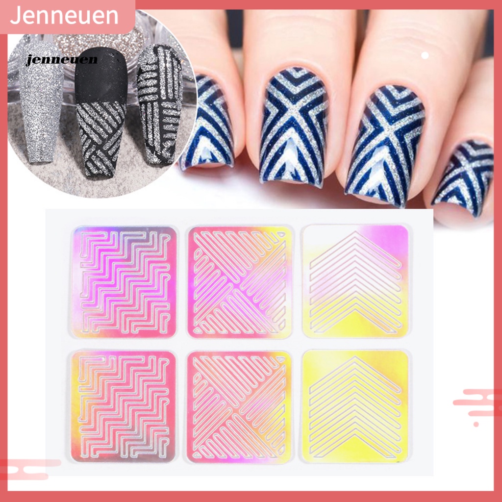 Set 24 Khuôn Trang Trí Móng Tay Nghệ Thuật Dễ Dàng Mang Theo