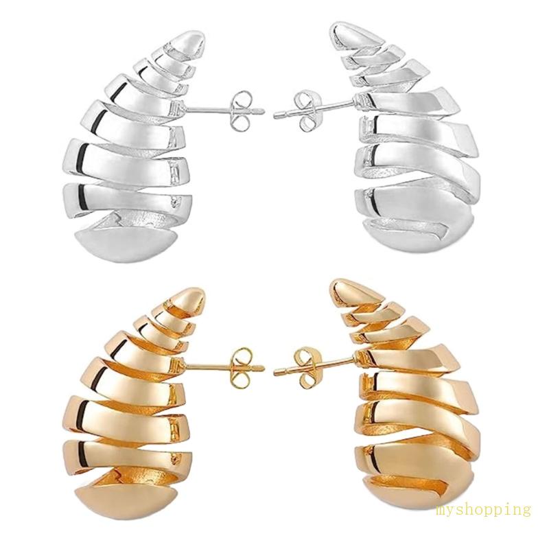 Khuyên Tai Giọt Nước Đính Đá Sang Trọng