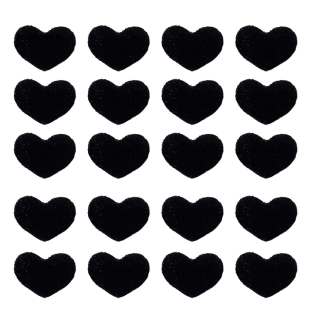 Bộ 20 Phụ Kiện Trang Trí Móng Tay Hình Trái Tim Phẳng Thời Trang Thu Đông