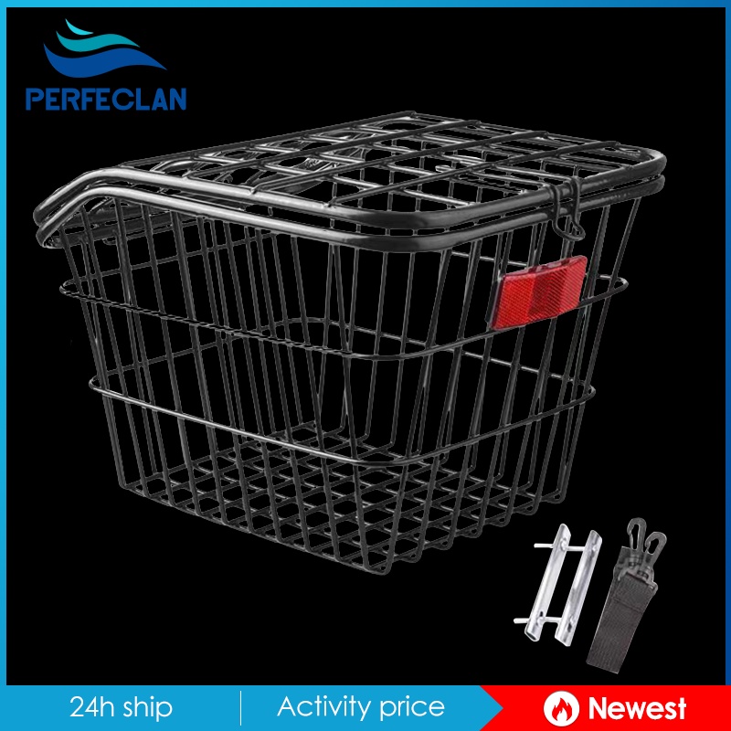 Giỏ Đựng Đồ Dùng Màu Đen Thiết Kế Nhỏ Gọn Tiện Dụng Cho Xe Đạp Leo Núi / Cắm Trại