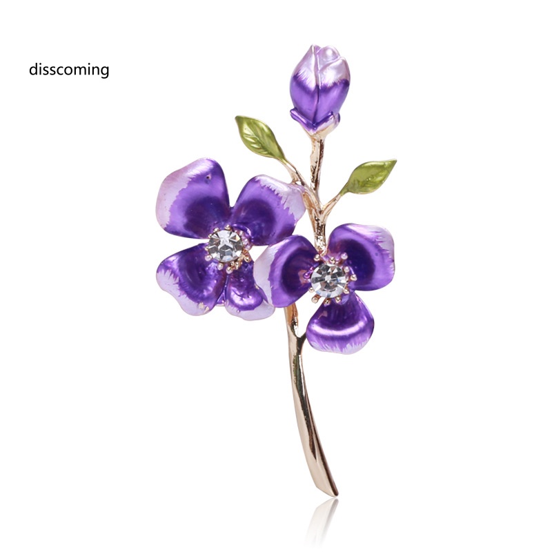 Áo Thun SL SL SL SL SL SL SL| Ghim Cài Áo Hình Hoa Đính Đá Phong Cách Retro Thanh Lịch Cho Nữ