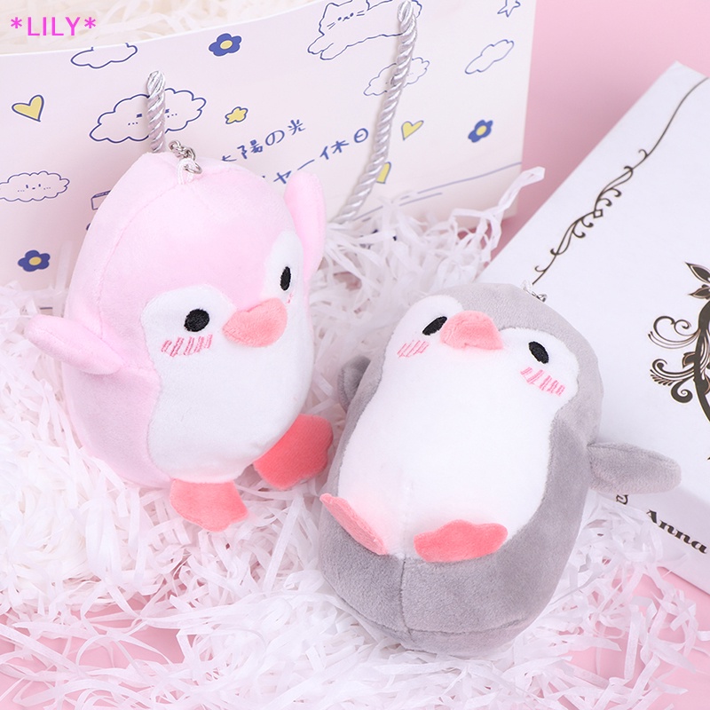 Lily đáng yêu 12cm chim cánh cụt nhồi bông đồ chơi sang trọng bé Kid của món quà Móc chìa khóa đồ chơi sang trọng búp bê uuu