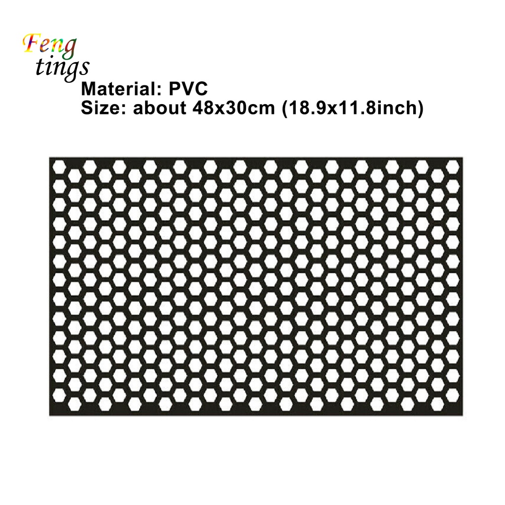 Miếng Dán Đèn Đuôi Xe Hơi Bằng PVC Hình Tổ Ong Màu Đen Dễ Lắp Đặt Tiện Dụng