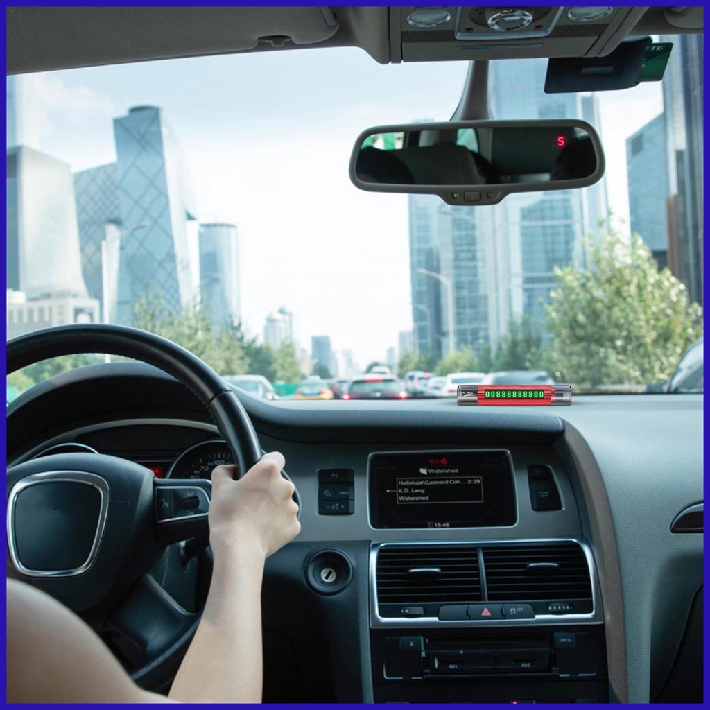 Bộ Thẻ Đậu Xe Tạm Thời Kèm Số Điện Thoại 3 Trong 1 Tiện Dụng Cho Xe Hơi