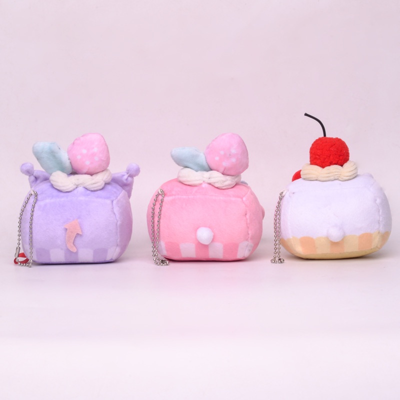 SANRIO Búp Bê Nhồi Bông Hình Bánh Kem Kuromi Melody Kitty Cinnamoroll Pochacco Cho Bé Gái