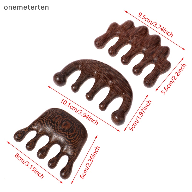 Rten 1 Lược Gỗ Mát Xa Mặt Chống Tĩnh Điện Đa Chức Năng