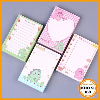 Giấy nhớ hình chữ nhật nhiều hình in đẹp mắt, giấy ghi chú E808