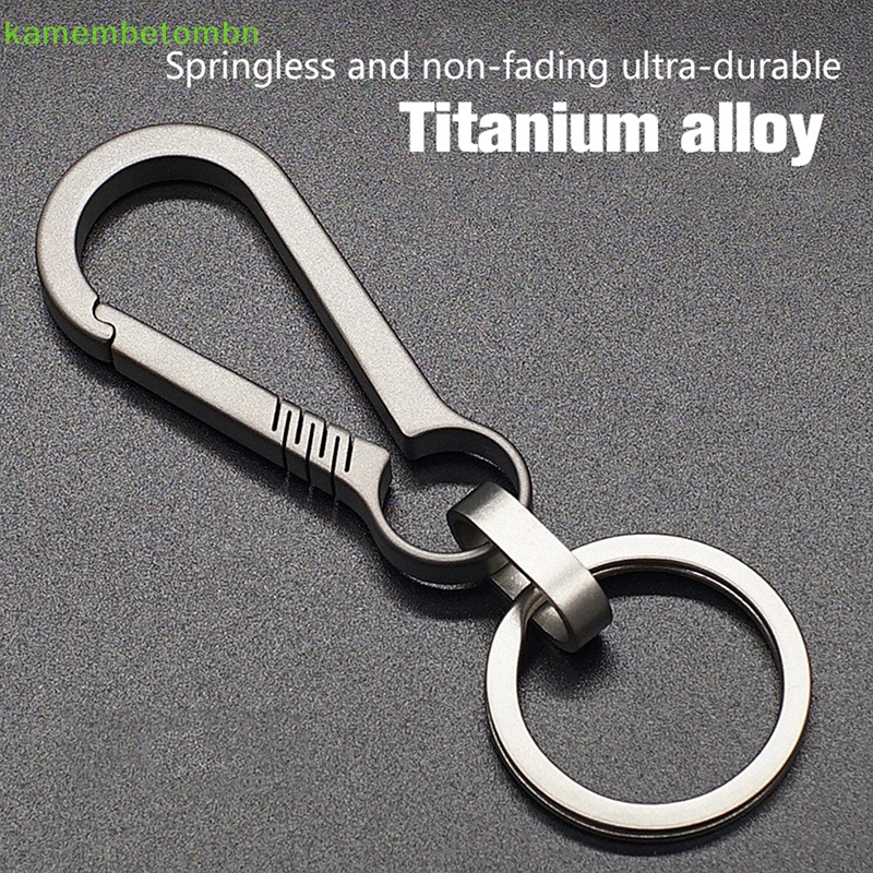 Kamembbn Móc Chìa Khóa Bằng Hợp Kim Titan Dùng Ngoài Trời vn