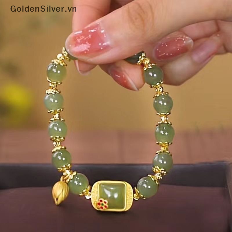 Vòng Tay Chuỗi Hạt May Mắn Màu Bạc / Vàng Sáng Tạo Thời Trang Cho Nữ