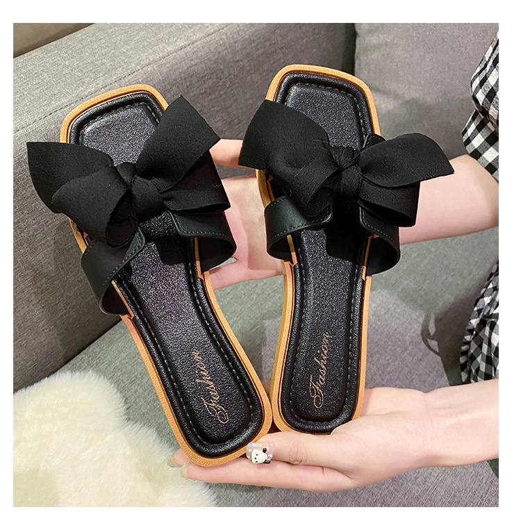 Dép Lê Quai Nơ Đế Mềm Chống Trượt Thời Trang Mùa Hè Dành Cho Nữ