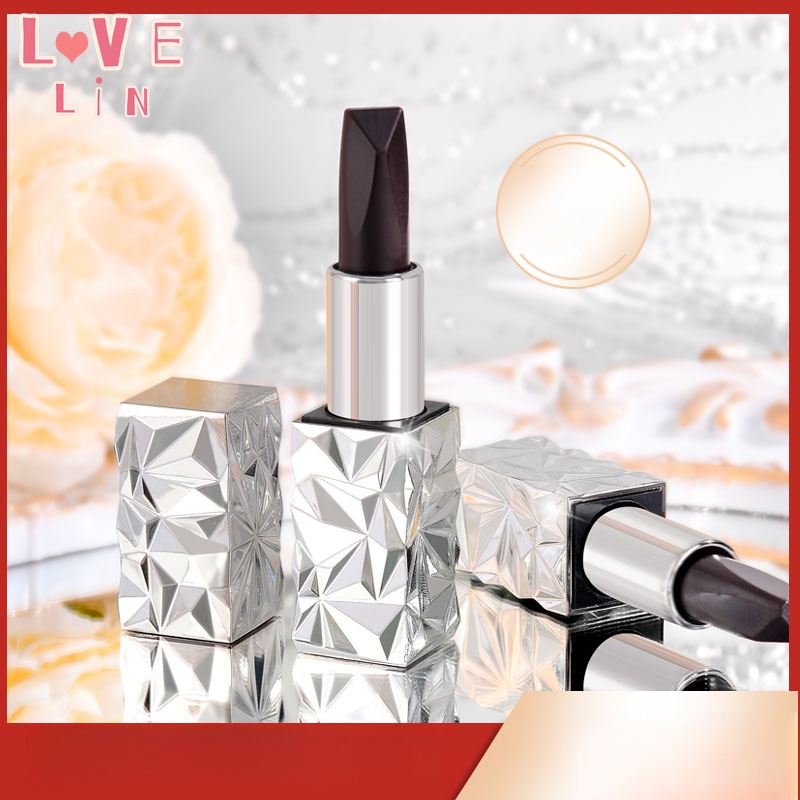 Son Dưỡng Môi Kim Cương Đen Ba Màu Thay Đổi Màu Dưỡng Ẩm Lâu Trôi Không Phai Màu Không Bị Phai Màu