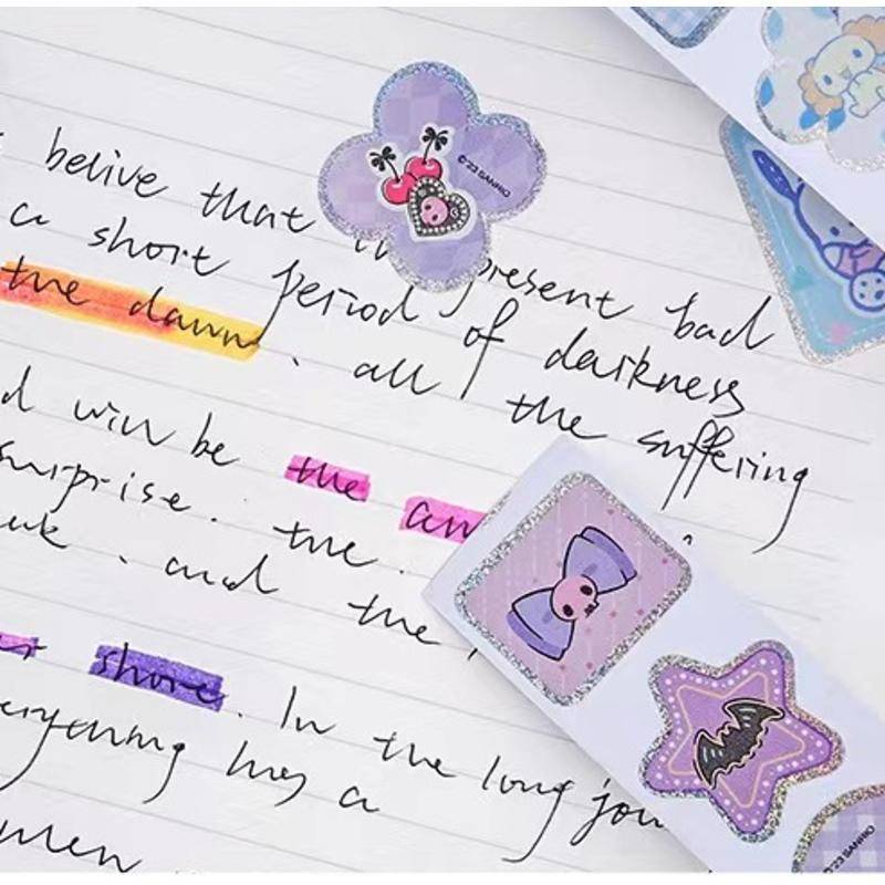 SANRIO Set 100 Miếng Dán Hình Cinnamoroll Mymelody Kuromi Pochacco Dễ Thương Cho Bé