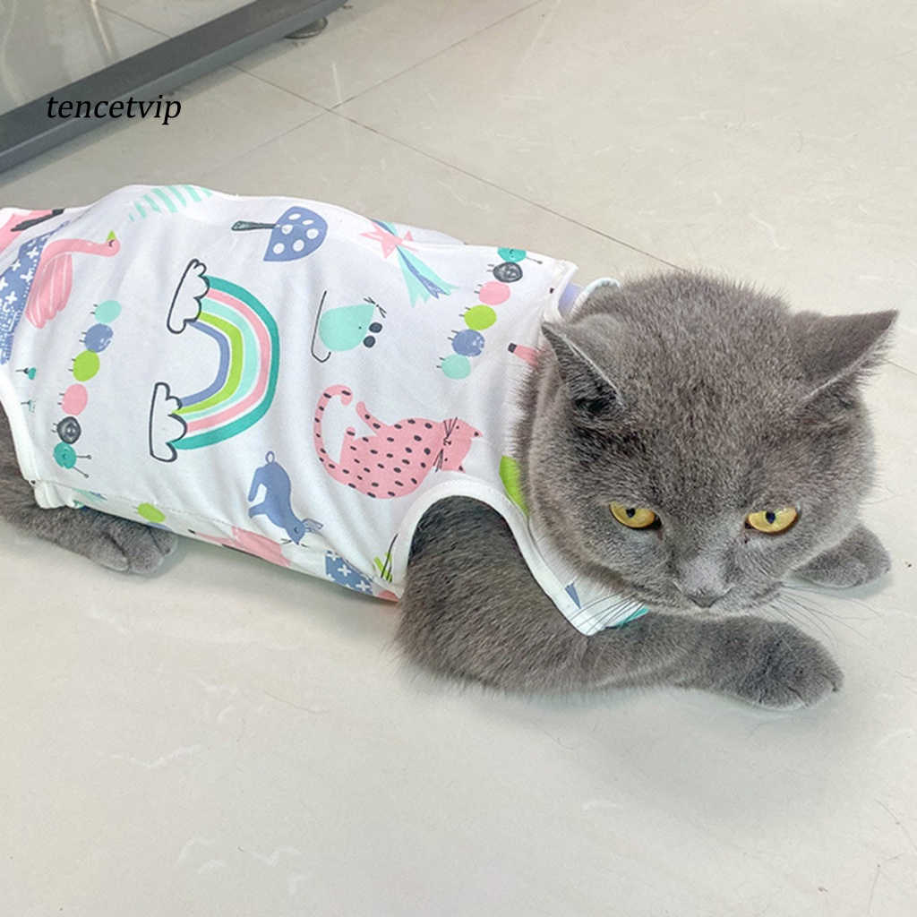 Áo Giữ Ấm Co Dãn Chống Liếm Vết Thương Cho Thú Cưng