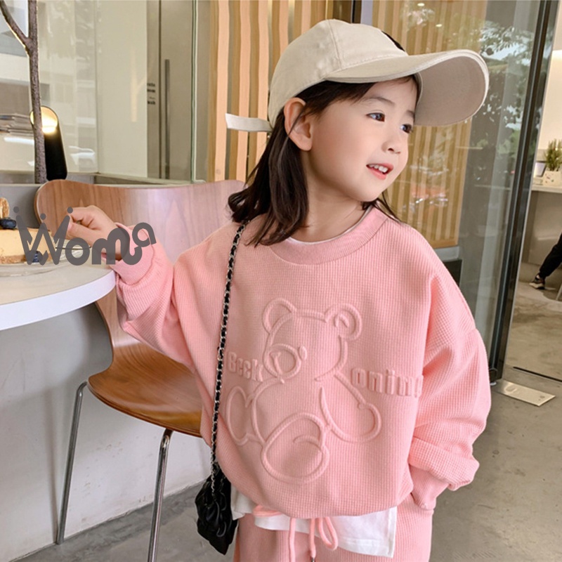 Set Đồ Thể Thao Hai Món Thời Trang Cho Bé Gái