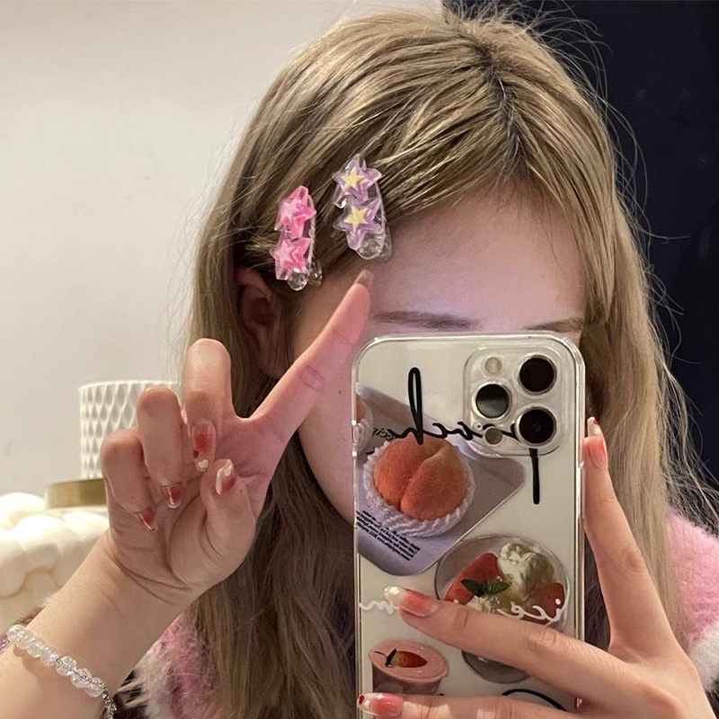 Kẹp Tóc Hình Ngôi Sao Nhiều Màu Sắc Xinh Xắn Cho Nữ Y2K