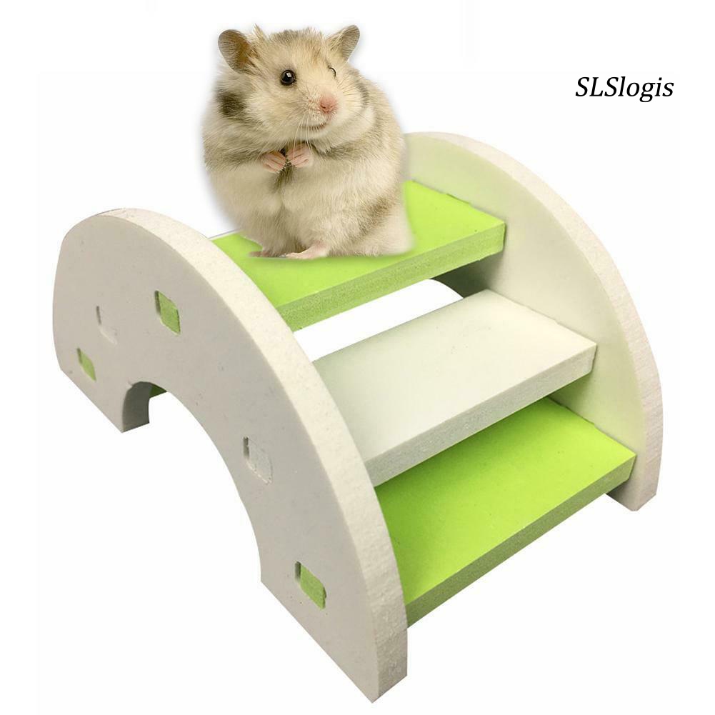 Đồ Chơi Cầu Thang Gắn Chuột Hamster Bằng Nhựa PVC Dễ Thương