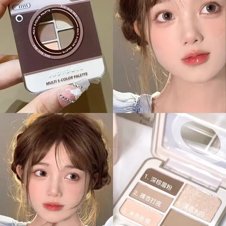 Bảng Phấn Mắt Bắt Sáng Judydoll Tông Lì Trang Điểm Sáng Da