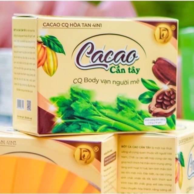 Ca cao cần tây giảm cân Thái lan hộp 10 gói chính hãng