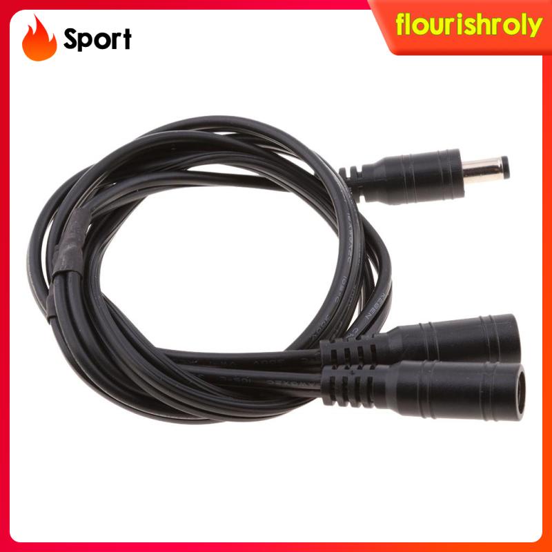 Dây Cáp Chia Nguồn DC 1 Male Sang 2 Female Jack 12V 5.5X2.1Mm