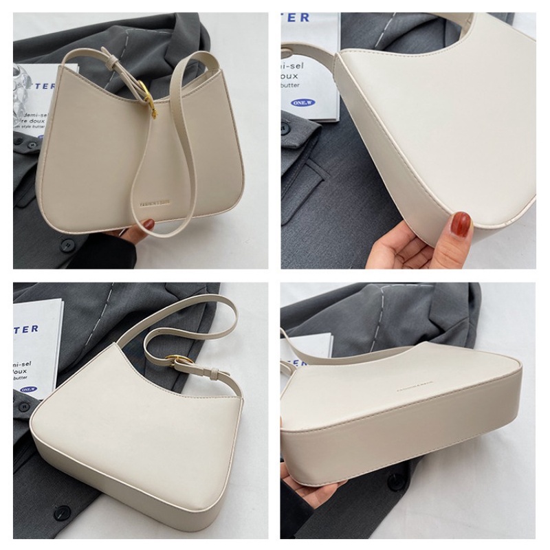 IELGY Túi Xách Đeo Vai Màu Trơn Phong Cách Phương Tây Thời Trang