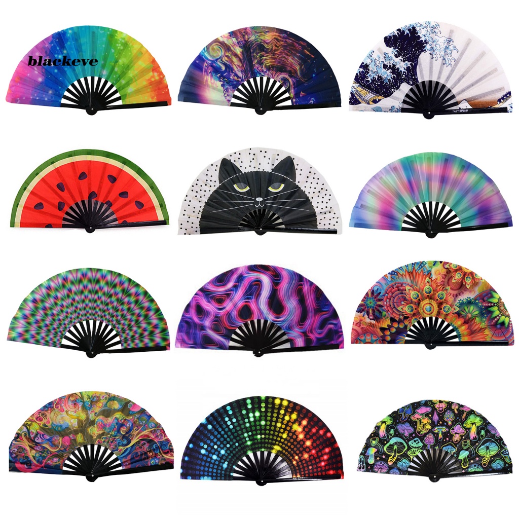 Quạt Xếp Cầm Tay Bằng Tre Ba Chiều Trang Trí Tiệc Tùng / Lễ Hội