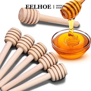 Muỗng gỗ EELHOE 8/16cm khuấy mật ong thiết thực nhà bếp