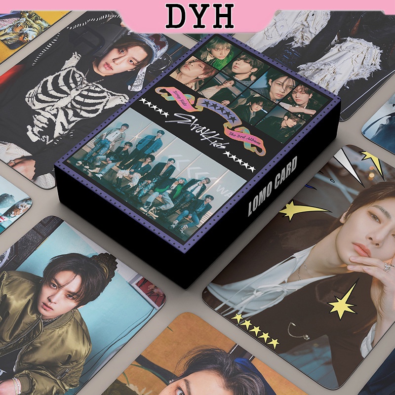 Hộp 55 Ảnh LOMO Card Nhóm Nhạc Stray Kids 5 Sao