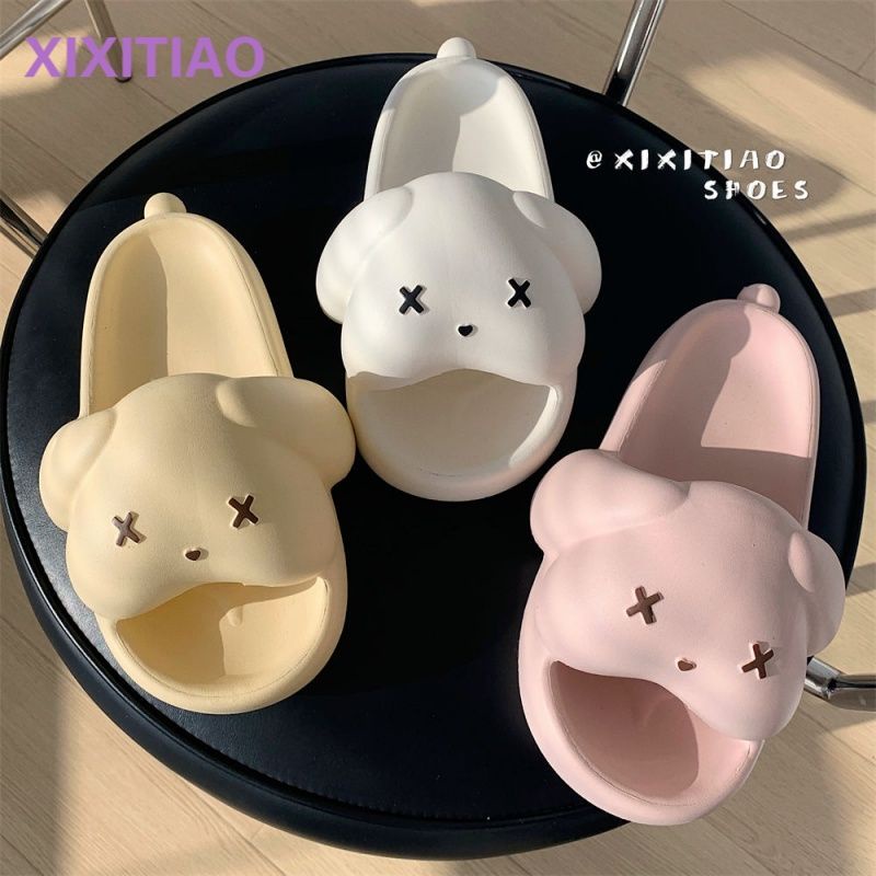 HQ dép đi trong nhà Dép Lê Thời Trang Đơn Giản Cho Nữ dép bánh mì Chống trượt Thoải mái Thoáng khí B20H1FW