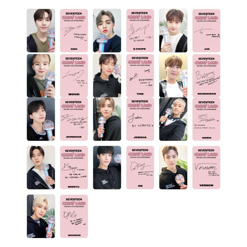 Bộ Sưu Tập Ảnh Thẻ Hình Nhóm Nhạc kpop seventeen