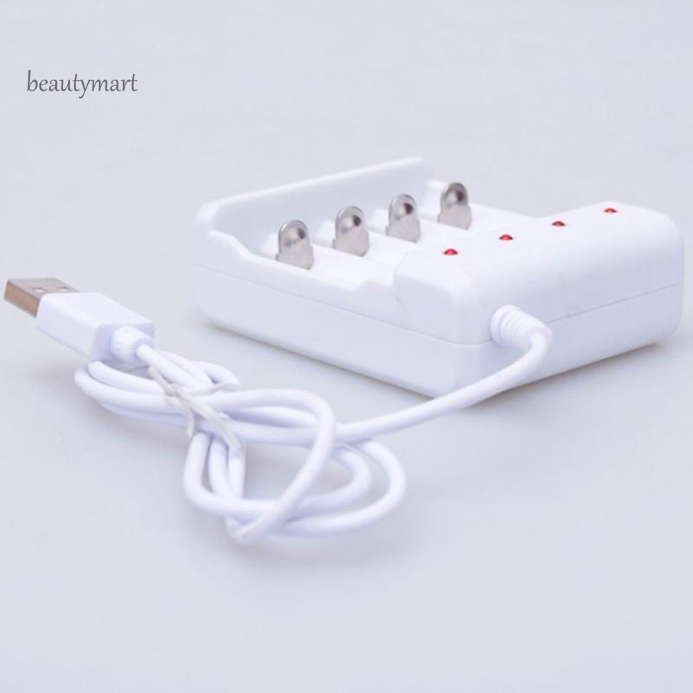 Bộ Sạc Pin AA / AAA Ni-MH Ni-Cd 4 Ngăn Có Đèn LED Hiển Thị beautymartm1