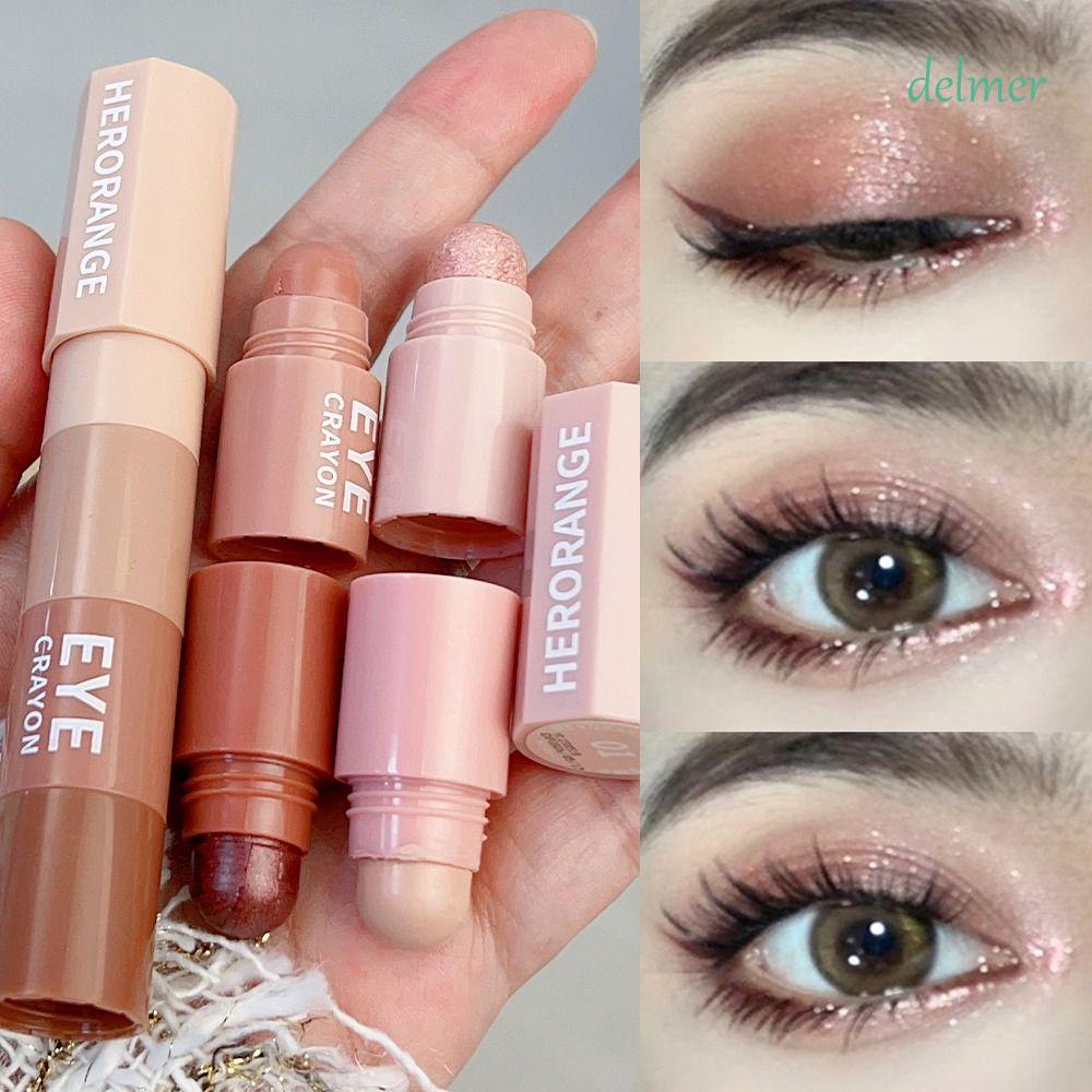 Bộ Phấn Mắt 4 Màu Sắc Lấp Lánh 4 Trong 1 Trang Điểm Chống Thấm Nước Chống Thấm Mồ Hôi