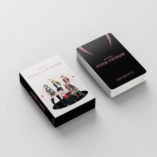 55pcs/set black-pink album born pink photocards pink venom lomo cards black pink lisa jisoo jennie rose kpop postcards letaotao2023