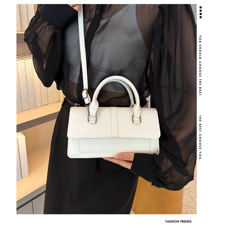 Túi Đeo Chéo Hình Vuông Cỡ Lớn Màu Sắc Tươi Sáng Phong Cách Retro Thời Trang Mùa Hè Cho Nữ