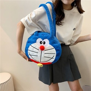 Túi đeo vai Doraemon Túi học sinh Thời trang giản dị Túi búp bê hợp thời trang Túi xách búp bê Messenger