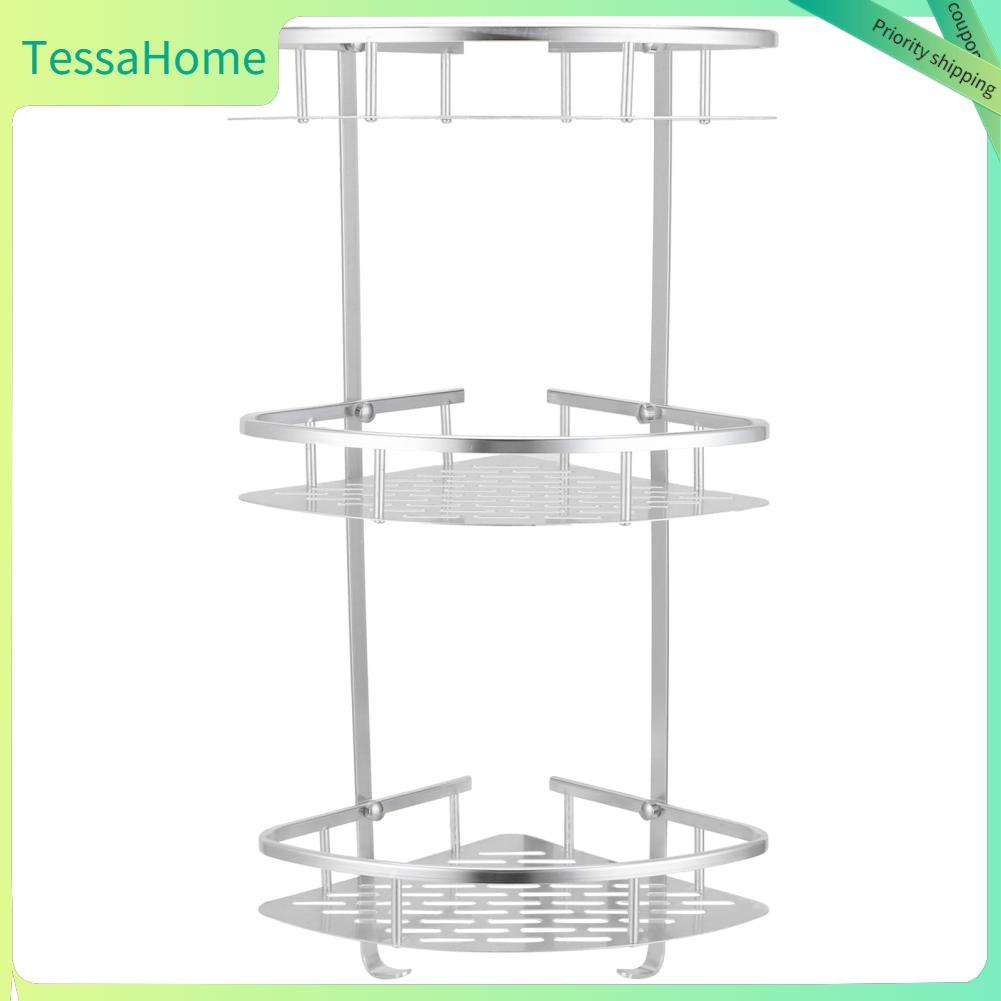 TessaHome 3 Tầng Góc Tắm Treo Tường Giá Để Đồ Cho Nhà Vệ Sinh Bếp