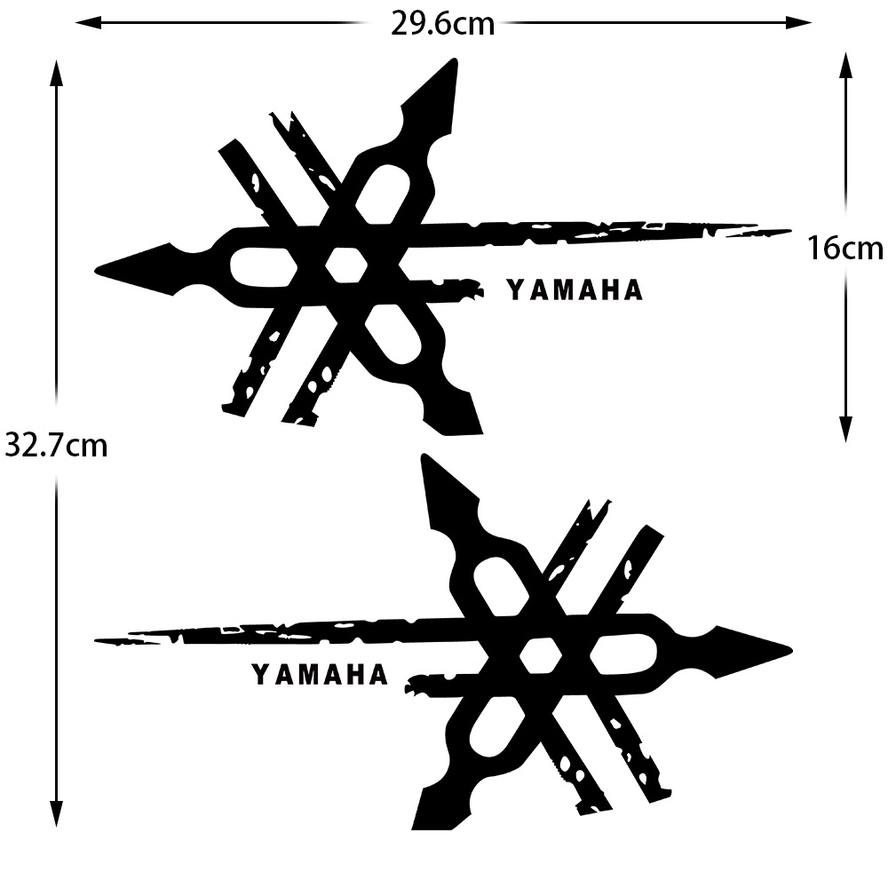 Bộ 2 Miếng Dán Phản Quang Trang Trí Bình Xăng Xe Mô Tô Yamaha MIO SPORTY Aerox Nmax TFX150