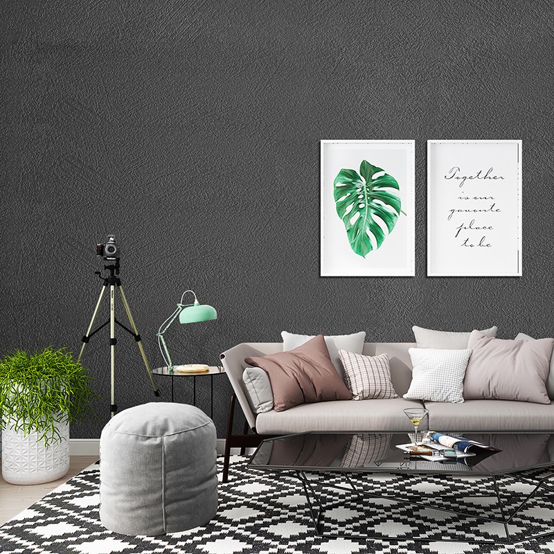 Ốp Điện Thoại Thời Trang Cho Iphone Se7ven Se7ven Se7ven✨Giấy Dán Tường Màu Xám Trơn Chống Nước Chống Bẩn Trang Trí Phòng Khách / Ký Túc Xá / Phòng Ngủ