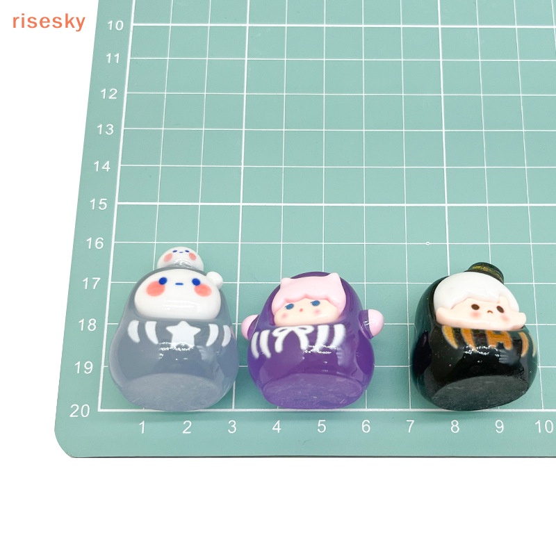 Móc Khóa Nhựa Resin Họa Tiết Hoạt Hình 3D Màu Dạ Quang Trang Trí Tiểu Cảnh / Nhà Búp Bê DIY