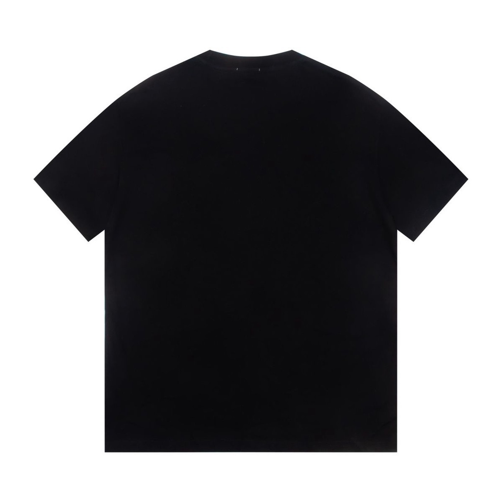 Áo Thun Cotton Nguyên Chất Dáng Rộng Tay Ngắn Cổ Tròn In Chữ Thời Trang + Nhãn Dán Cho Cặp Đôi