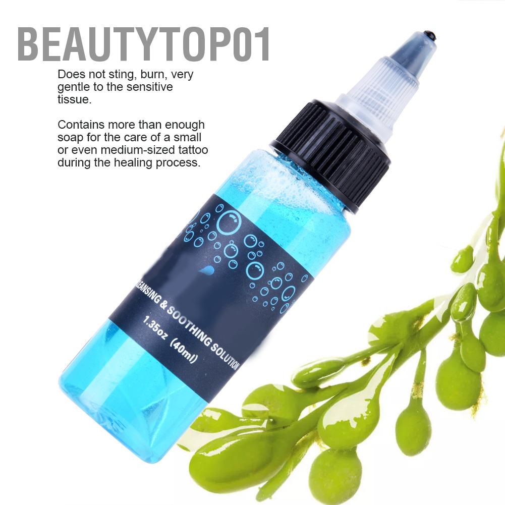 BeautyTop01 Blue Soap Dung dịch làm sạch hình xăm Làm dịu da Xóa Cung cấp