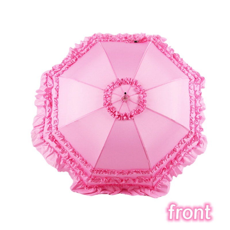 Dù Che Mưa Nắng Viền Ren Phong Cách Công Chúa Châu Âu Cho Cô Dâu